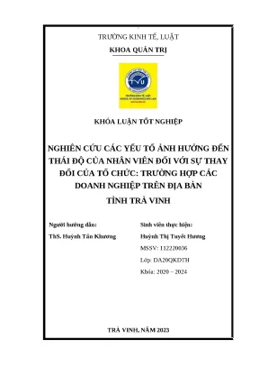 Luận văn quản trị kinh doanh