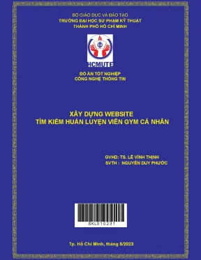 Xây dựng website tìm kiếm huấn luyện viên gym cá nhân