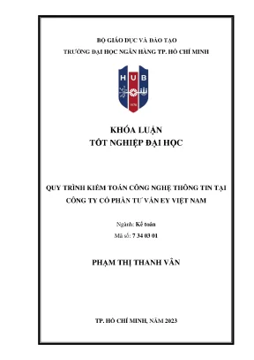Quy trình kiểm toán công nghệ thông tin tại công ty cổ phần tư vấn ey việt nam