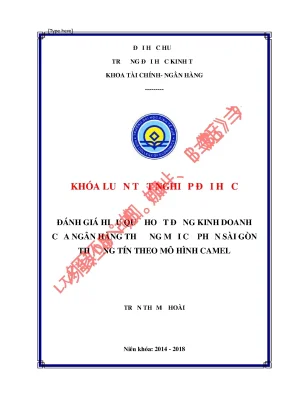 Đánh giá hiệu quả hoạt động kinh doanh tại nhtm cổ phần sài gòn thương tín theo mô hình camel