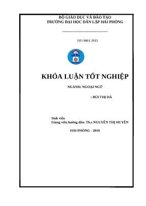 Luận văn effective methods for further reading improvement of first year english majors at hpu