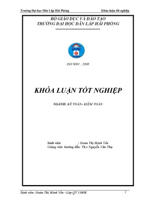 Hoàn thiện tổ chức công tác kế toán doanh thu chi phí và xác định kết quả kinh doanh tại công ty thương mại dịch vụ toàn tâm