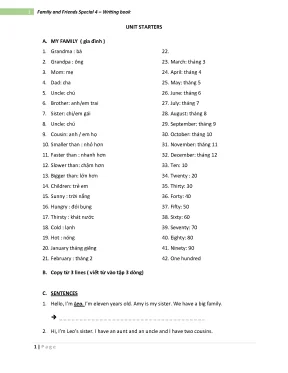 Family and friends special grade 4 writing book 4
