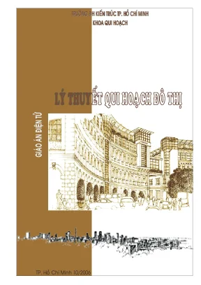 Lý thuyết quy hoạch đô thị giáo án điện tử