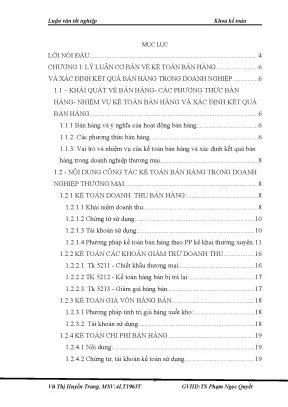 Chuyên đề thực tập tổ chức kế toán bán hàng và xác định kết quả bán hàng ở công ty cổ phần đồng phát
