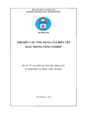Luận văn hpu tìm hiểu các ứng dụng của biến tần ig5a trong công nghiệp