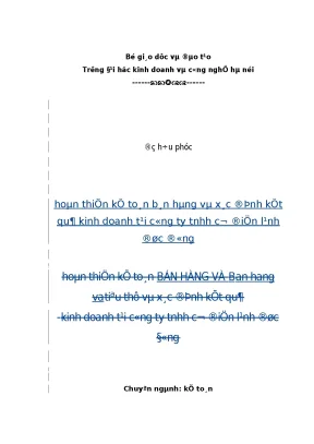 Hoàn thiện kế toán bán hàng và xác định kết quả kinh doanh tại công ty tnhh cơ điện lạnh đức đông