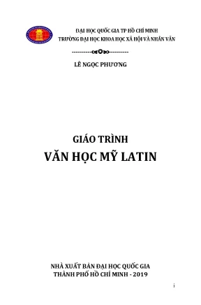 Giáo trình văn học mỹ latin