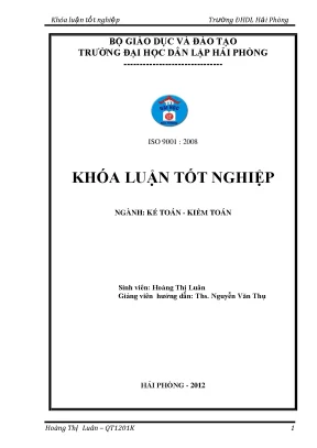 Hoàn thiện tổ chức công tác kế toán doanh thu chi phí và xác định kết quả kinh doanh tại công ty cổ phần tân thế huynh