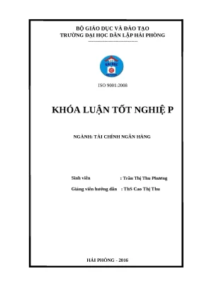 Luận văn hpu giải pháp nâng cao hiệu quả huy động vốn tại ngân hàng tmcp sài gòn công thương chi nhánh hải phòng