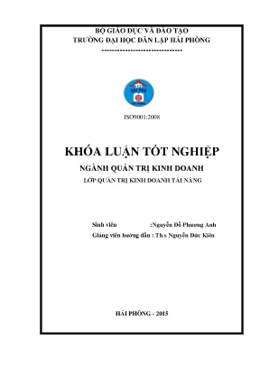 Hoàn thiện tổ chức kế toán doanh thu chi phí và xác định kết quả kinh doanh tại công ty tnhh el tec việt nam