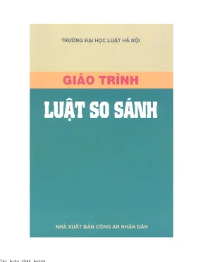 Giáo trình luật so sánh