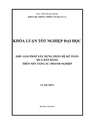 Erp giải pháp xây dựng phân hệ kế toán mua hàng trên nền tàng 1c doanh nghiệp