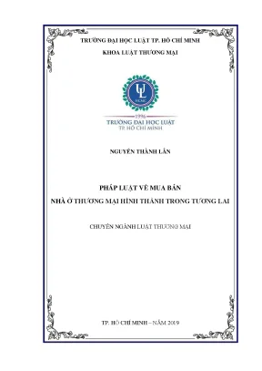 Pháp luật về mua bán nhà ở thương mại hình thành trong tương lai