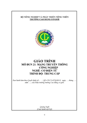 Giáo trình mạng truyền thông công nghiệp nghề cơ điện tử trung cấp