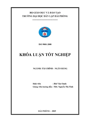 Một số giải pháp nâng cao hiệu qủa hoạt động tín dụng hộ sản xuất tại ngân hàng nông nghiệp và phát triển nông thôn việt nam chi nhánh huyện vân đồn quảng ninh