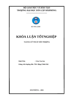 Luận văn hpu thiết kế hệ thống xử lý nước thải trong trang trại chăn nuôi lợn công suất 300m3 ngày đêm
