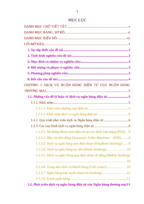 Luận văn thạc sĩ phát triển dịch vụ ngân hàng điện tử tại ngân hàng tmcổ phần quân đội