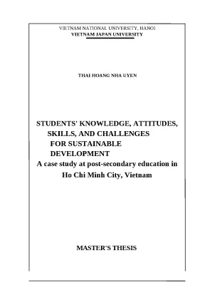 Luận văn thạc sĩ violence against children in schools policy and practice at secondary education in hanoi vietnam