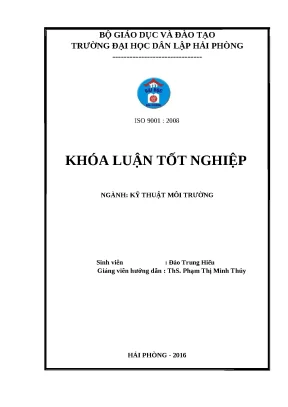 Luận văn hpu tìm hiểu khả năng hấp phụ mangan trong nước của vật liệu hấp phụ chế tạo từ lõi ngô