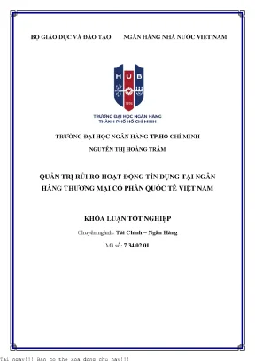 Quản trị rủi ro hoạt động tín dụng tại ngân hàng tmcp quốc tế việt nam 2023