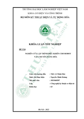 Nghiên cứu lập trình điều khiển cho robot vận chuyển hàng hóa