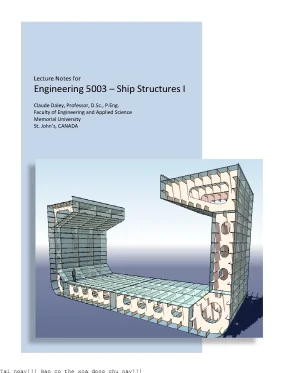 Engineering 5003  ship structures i
