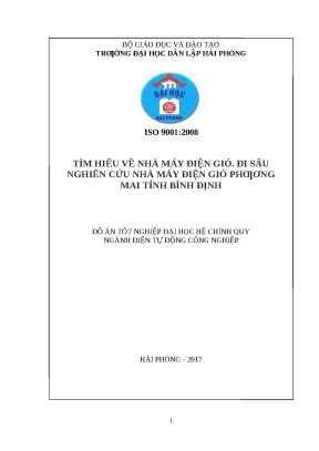 Luận văn hpu tìm hiểu về nhà máy điện gió đi sâu nghiên cứu nhà máy điện gió phương mai tỉnh bình định
