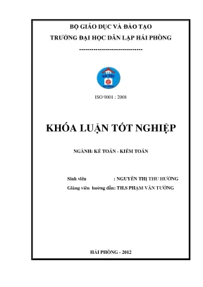 Hoàn thiện công tác kế toán doanh thu chi phí và xác định kết quả kinh doanh tại công ty c p thương mại xây dựng hoàng hải đông