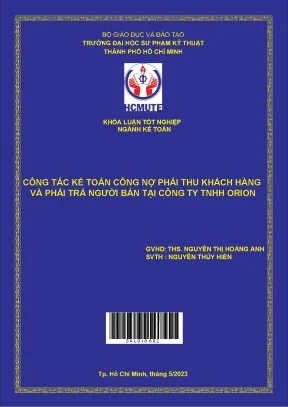 Công tác kế toán công nợ phải thu khách hàng và phải trả người bán tại công ty tnhh orion
