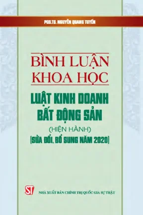 Bình luận về bộ luật kinh doanh bất động sản sửa đổi bổ sung