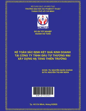 Kế toán xác định kết quả kinh doanh tại công ty tnhh đầu tư thương mại xây dựng hạ tầng thiên trường