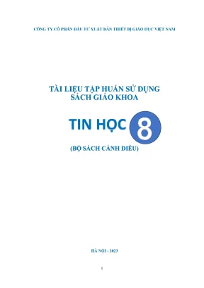 Tin học 8 cánh diều