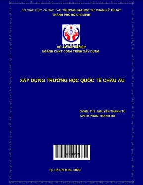 Luận văn xây dựng trường học quốc tế châu âu