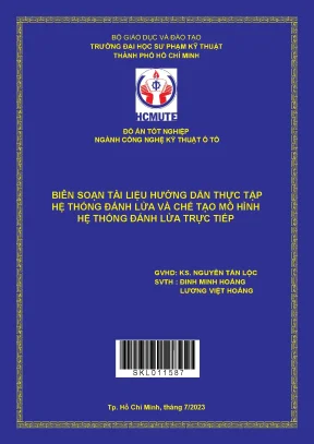 Biên soạn tài liệu hướng dẫn thực tập hệ thống đánh lửa và chế tạo mô hình hệ thống đánh lửa trực tiếp