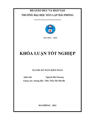 Hoàn thiện công tác kế toán doanh thu chi phí và xác định kết quả kinh doanh tại công ty tnhh thương mại dịchvụ tổng hợp thanh tùng
