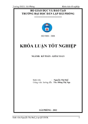 Hoàn thiện công tác kế toán thuế giá trị gia tăng tại chi nhánh số 1 công ty cổ phần thép và vật tư hải phõng nhà máy cáp thép fct và dây hàn điện