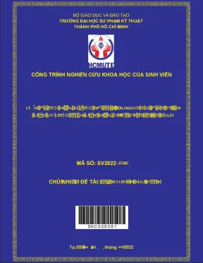 Đề tài nckh hcmute tác động của mạng xã hội facebook đến việc tập trung trong học tập của sinh viên hiện nay