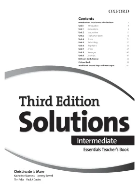 Solutions intermediate teacher 39 s book