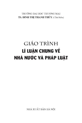 Giáo trình lí luận chung về nhà nước và pháp luật