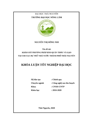 Bài khóa luận tốt nghiệp nhi