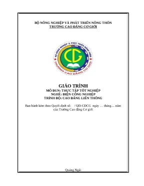 Giáo trình thực tập tốt nghiệp nghề điện công nghiệp cđlt