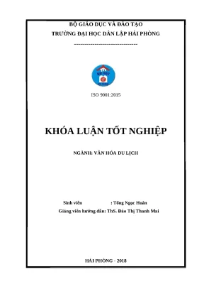 Luận văn hpu phát triển loại hình du lịch homestay theo hướng bền vững tại làng chài việt hải cát bà hải phòng