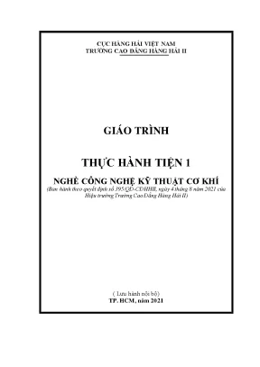 Giáo trình thực hành tiện 1 nghề công nghệ kỹ thuật cơ khí