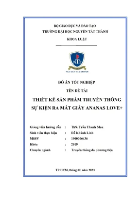 Thiết kế sản phẩm truyền thông sự kiện ra mắt giày ananas love