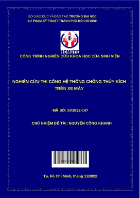 Luận văn thạc sĩ nghiên cứu thi công hệ thống chống thủy kích trên xe máy