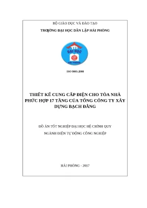 Luận văn hpu thiết kế cung cấp điện cho tòa nhà phức hợp 17 tầng của tổng công ty xây dựng bạch đằng
