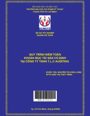 Quy trình kiểm toán khoản mục tài sản cố định tại công ty tnhh t l c auditing