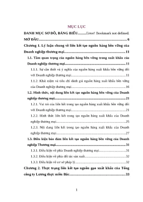 Luận văn thạc sĩ liên kết tạo nguồn gạo xuất khẩu bền vững của tổng công ty lương thực miền bắcq