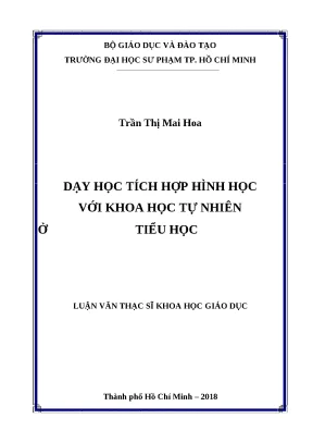 Luận văn thạc sĩ dạy học tích hợp hình học với khoa học tự nhiên ở tiểu học